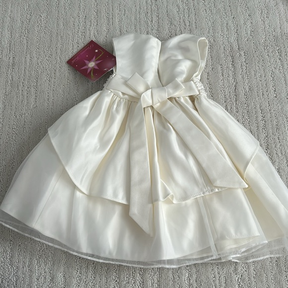 NWT 18 month baby girl formal dress Wedding Baptism. Holiday. Tulle w/ bloomers - Picture 6 of 8